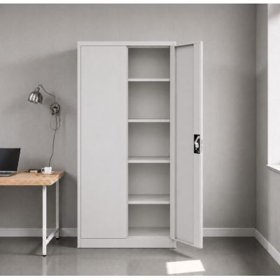 5. Iron Mate Szafa metalowa garażowa MARS 185 x 90 x 45 Szara RAL7035
