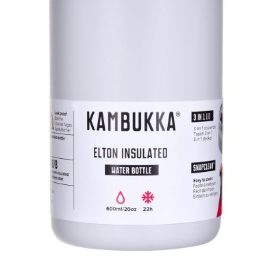6. Butelka termiczna Kambukka Elton Insulated 600ml, Chalk White