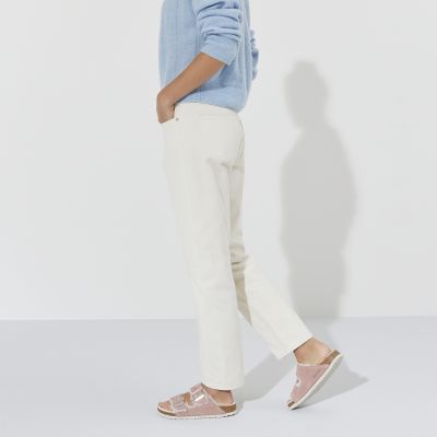 6. Klapki ocieplane Birkenstock Arizona Suede Leather Shearling Pink Clay LAF wąskie narrow (1023258)