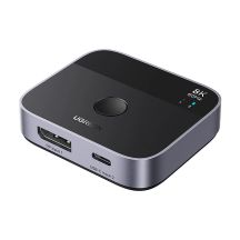Switch Ugreen DisplayPort/USB-C do USB-C - szary