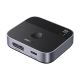 Switch Ugreen DisplayPort/USB-C do USB-C - szary
