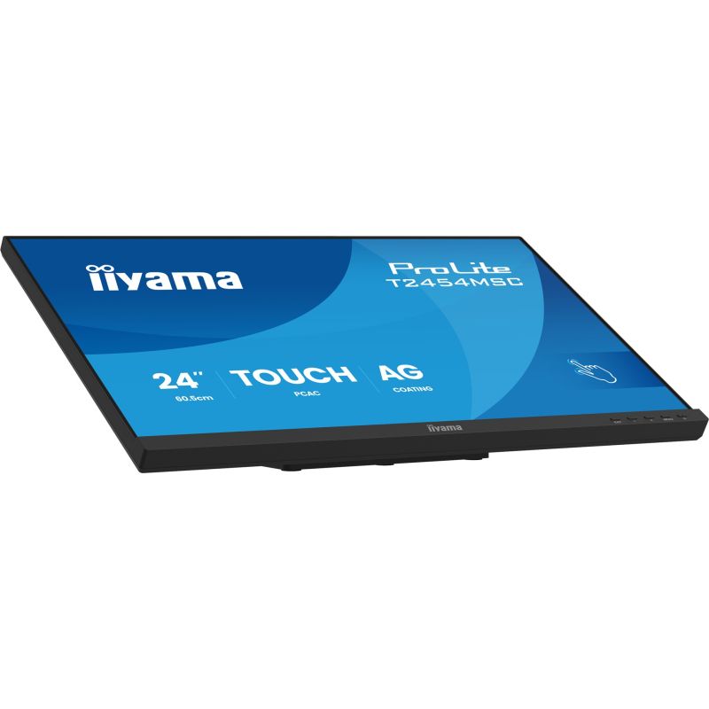 5. monitor dotykowy iiyama ProLite 24" IPS z technologią InCell PCAP (10pkt), z powłoką antyrefleksyjną oraz elastyczną podstawą