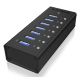 3. ICY BOX IB-AC618 USB 3.2 Gen 1 (3.1 Gen 1) Type-B 5000 Mbit/s Czarny
