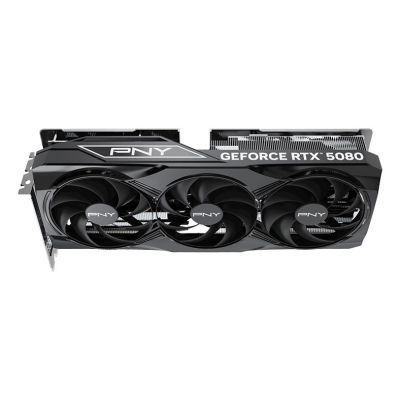 6. PNY GeForce RTX 5080 Overclocked Triple Fan GPU NVIDIA 16 GB GDDR7