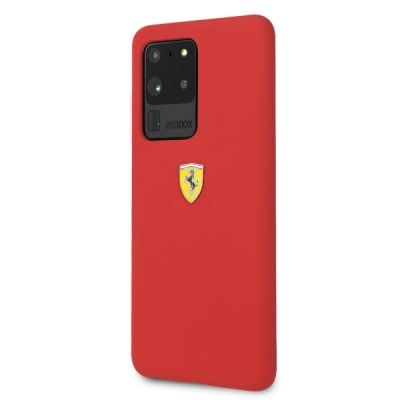 2. Etui Ferrari Silicone na Samsung Galaxy S20 Ultra - czerwone