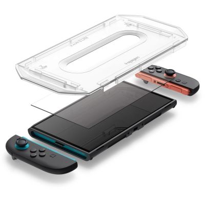 6. Szkło hartowane Spigen Glas.Tr ”EZ FIT” 2-pack na Nintendo Switch 2 - przezroczyste