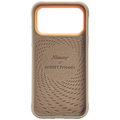 4. Etui Nimmy Glasses Cool nag na iPhone 17 Pro - beżowe