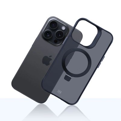 22. Etui 3mk Smoke Case Mag&Stand na Apple iPhone 16 pro max - czarne
