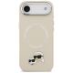 3. Etui Karl Lagerfeld Karl & Choupette Pins MagSafe do iPhone Air - beżowe