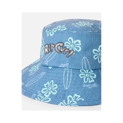 4. Kapelusz chłopięcy RIP CURL Combo Mid Brim Hat - Boy niebieski