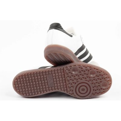 8. Adidas buty sportowe sneakersy Samba modne skórzane białe