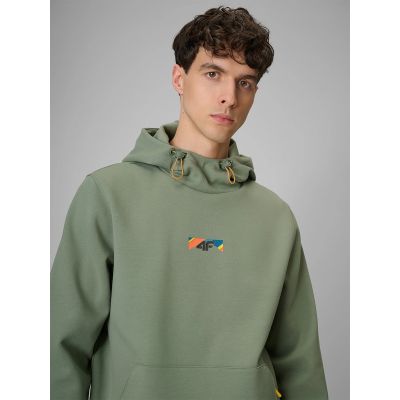 5. Bluza dresowa regular z kapturem męska 4F 4FRSS26TSWSM2894-44S