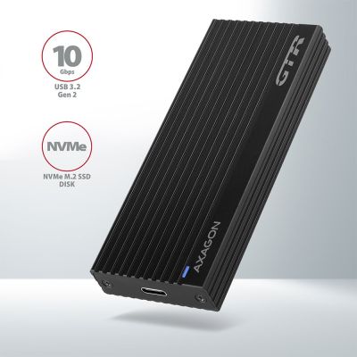 3. Axagon EM2-GTR Obudowa SSD Czarny M.2