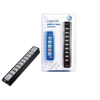 2. LogiLink UA0096 huby i koncentratory 480 Mbit/s Czarny