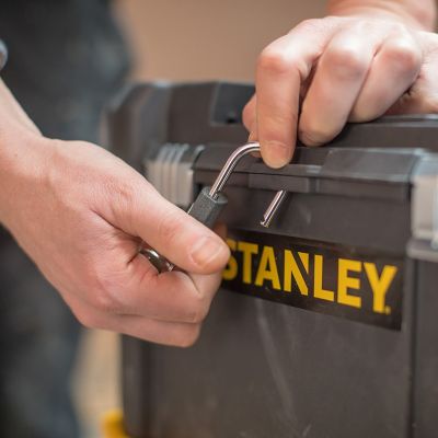 18. Stanley Essential Twarda kaseta na narzędzie Plastik Szary, Żółty