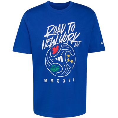 2. Koszulka męska adidas FIFA World Cup 26TM Road to NYNJ Graphic niebieska KB2534