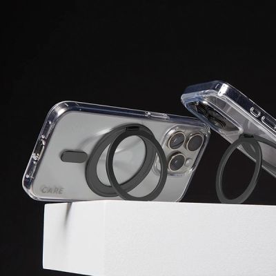 4. Etui CARE by PanzerGlass Feature Kickstand Case z MagSafe na iPhone 16 Plus - czarne