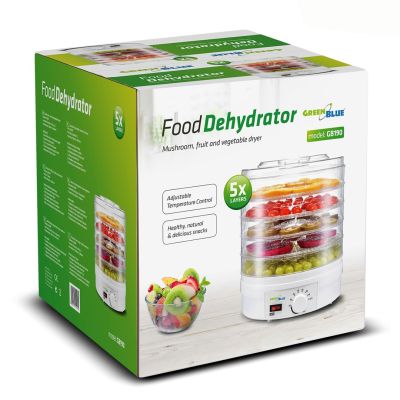 17. Suszarka do grzybów, warzyw i owoców GreenBlue GB190 (250W; kolor biały)