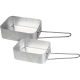 5. MENAŻKA MISKI TURYSTYCZNE DO ZAPIEKANIA CASSEROLE 2SZT. ALUMINIUM REDCLIFFS