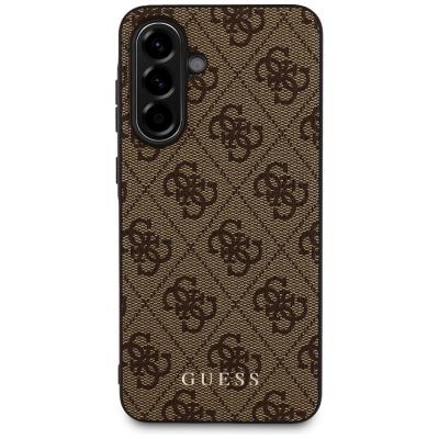 2. Etui Guess 4G Metal Gold Logo na Samsung Galaxy A36 - brązowe