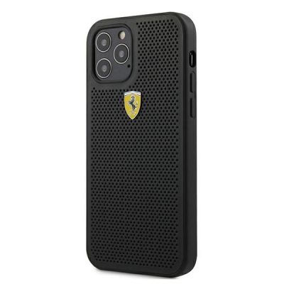 2. Etui Ferrari On Track Perforated na iPhone 12 / iPhone 12 Pro - czarne