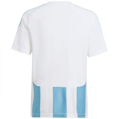 2. Koszulka dla dzieci adidas Striped 24 Jersey biało-błękitna IW2137