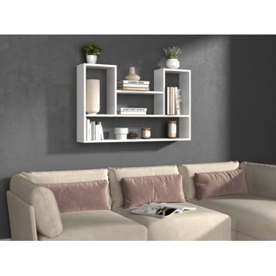 3. Regał wiszący BILBAO 4P 100x16xH60 biel