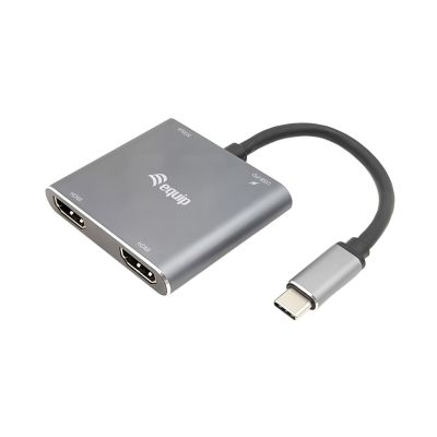 Equip 133484 stacja dokująca Przewodowa USB 3.2 Gen 1 (3.1 Gen 1) Type-C Srebrny
