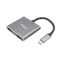 Equip 133484 stacja dokująca Przewodowa USB 3.2 Gen 1 (3.1 Gen 1) Type-C Srebrny