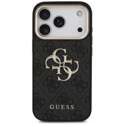 3. Etui Guess 4G Big 4G Classic Logo na iPhone 17 Pro - czarno-złote