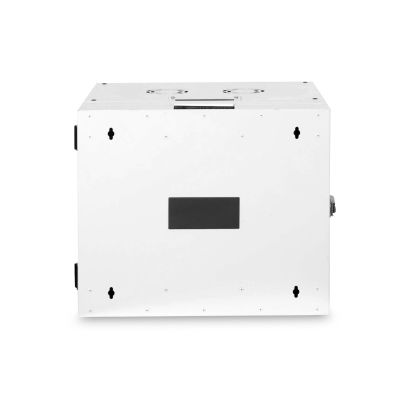 12. Digitus Szafa sieciowa wisząca Unique 19" 9U rack 600x600, drzwi szyba, szary, dzielona, złożona, 100kg