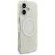 4. Etui Guess IML Flowers Electro Pearl Strap MagSafe na iPhone 17 - białe