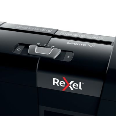 6. Rexel Niszczarka Secure X8 (P-4), 8 kartek, 14 l kosz