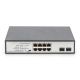 3. Digitus Przełącznik sieciowy niezarządzalny desktop 8x RJ45 Gb/s (w tym 6xPoE)+ 2x SFP, PoE++ max budżet 180W