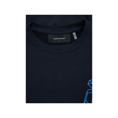 4. Bluza męska PEAK PERFORMANCE M Terry Graphic Crew kolor czarny