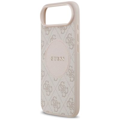 6. Etui Guess 4G Circle Classic Logo MagSafe na iPhone Air - różowe