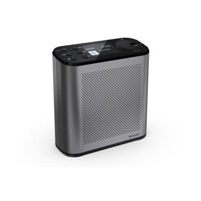 4. Przenośne radio cyfrowe Sharp OSAKA DR-P530(GY) z portem USB, łącznością Bluetooth i radiem FM