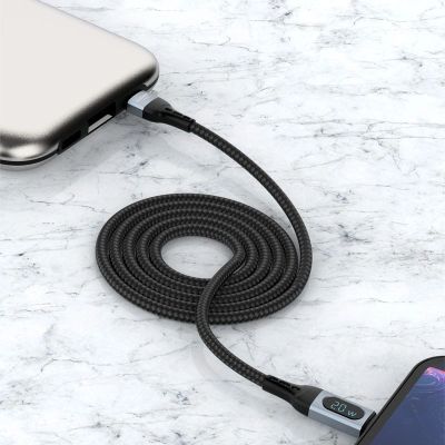 2. Dudao kabel USB Typ C - Lightning szybkie ładowanie PD 20W 1m czarny (L7MaxL)