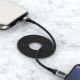 2. Dudao kabel USB Typ C - Lightning szybkie ładowanie PD 20W 1m czarny (L7MaxL)