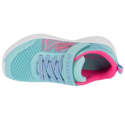 3. Skechers Microspec Plus - Swirl Sweet 303535L-AQPK Niebieskie 35