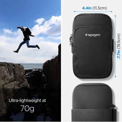 9. Armband Spigen Dynamic Shield A702 na ramię - czarny