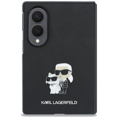 2. Etui Karl Lagerfeld Saffiano Karl&Choupette Pin na Samsung Galaxy Z Fold 8 - czarne