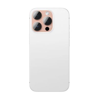 2. Szkło hartowane AMAZINGTHING Aviation-Grade Alloy Lens na wyspę aparatu do iPhone 16 Pro / 16 Pro Max - różowe złoto