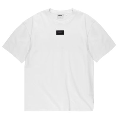Prosto Jacquard Label T-shirt KL261MTEE1041 Białe L