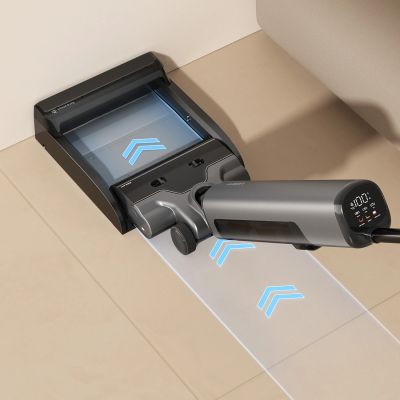 21. Odkurzacz pionowy UWANT D800 Wet&Dry z funkcją mopowania i stacją ładowania - szary
