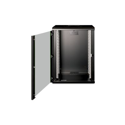 14. Digitus Szafa sieciowa wisząca Unique 19" 16U rack 600x450, drzwi szyba, czarny, niedzielona, złożona, 100kg