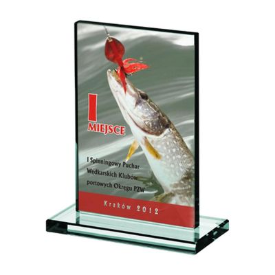 10. Trofeum szklane z nadrukiem kolorowym LuxorJet