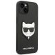 4. Etui Karl Lagerfeld Saffiano Choupette Head Patch na iPhone 14 Plus - czarne