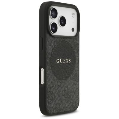 4. Etui Guess 4G Circle Classic Logo MagSafe na iPhone 17 Pro - czarne