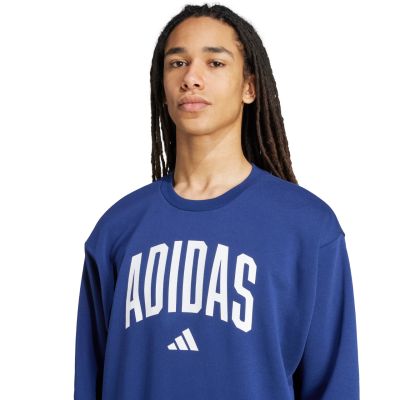 11. Bluza męska adidas Collegiate Sweat niebieska JM1734